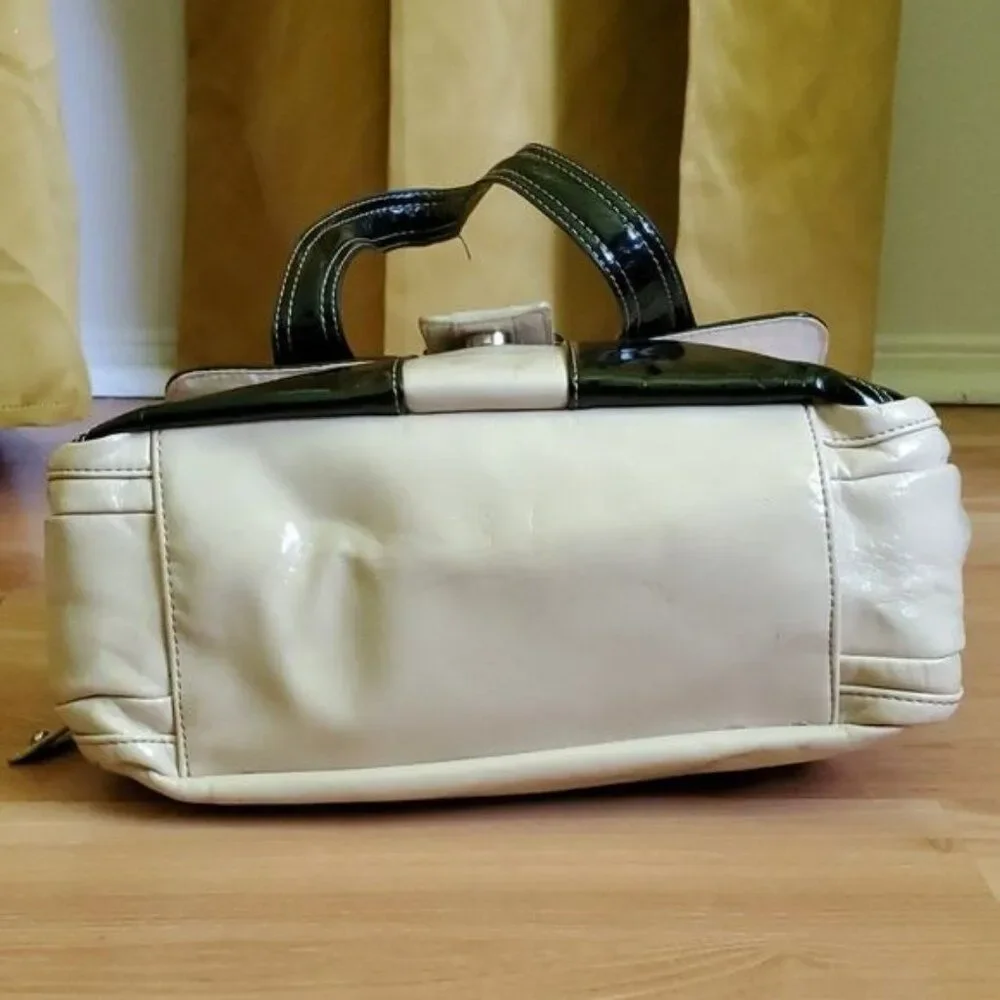 VINTAGE Bag Nine West Vegan Leather Tote Shoulder Handbag PURSE Women's WOMAN'S